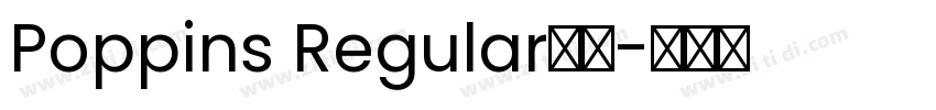 Poppins Regular字体字体转换